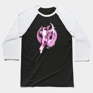 Pink Ranger Splatter Baseball T-Shirt